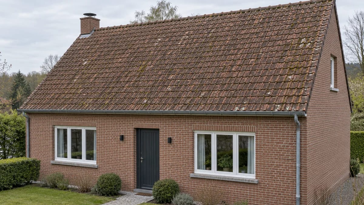 Voor — oude dakbedekking