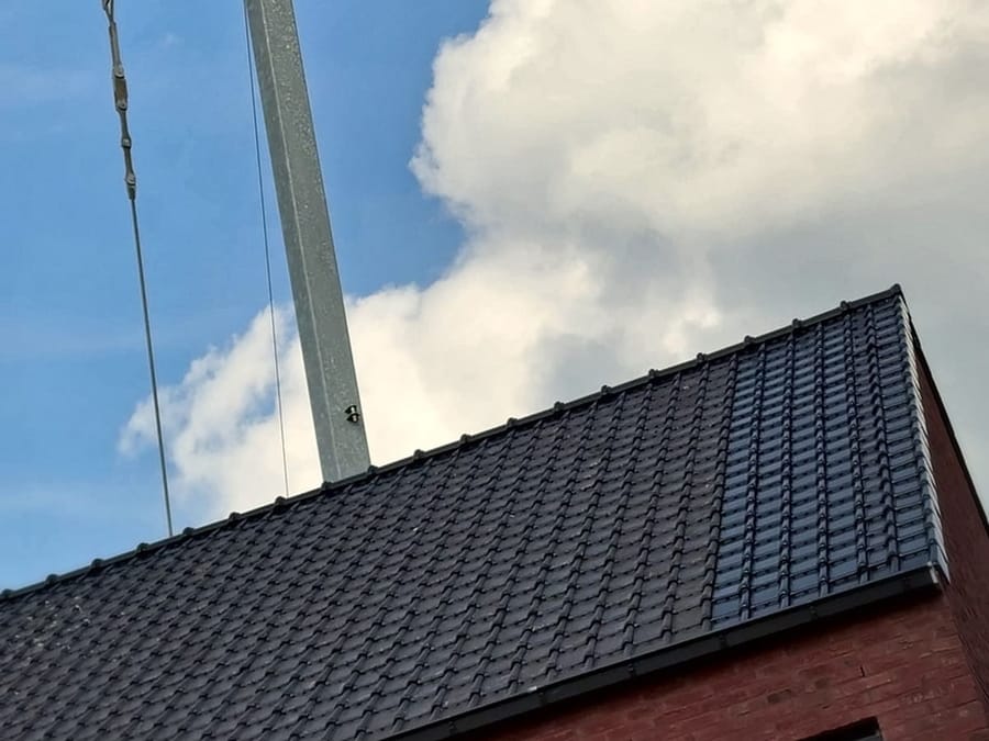 Dakwerken — dak in uitvoering