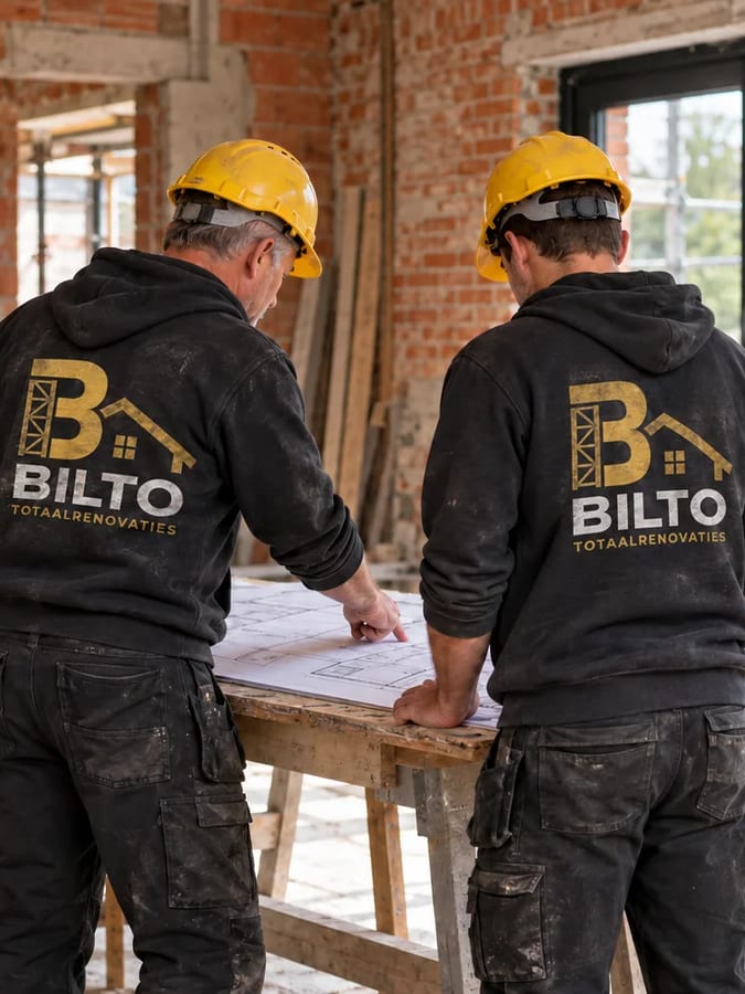 Het team van Bilto op de werf