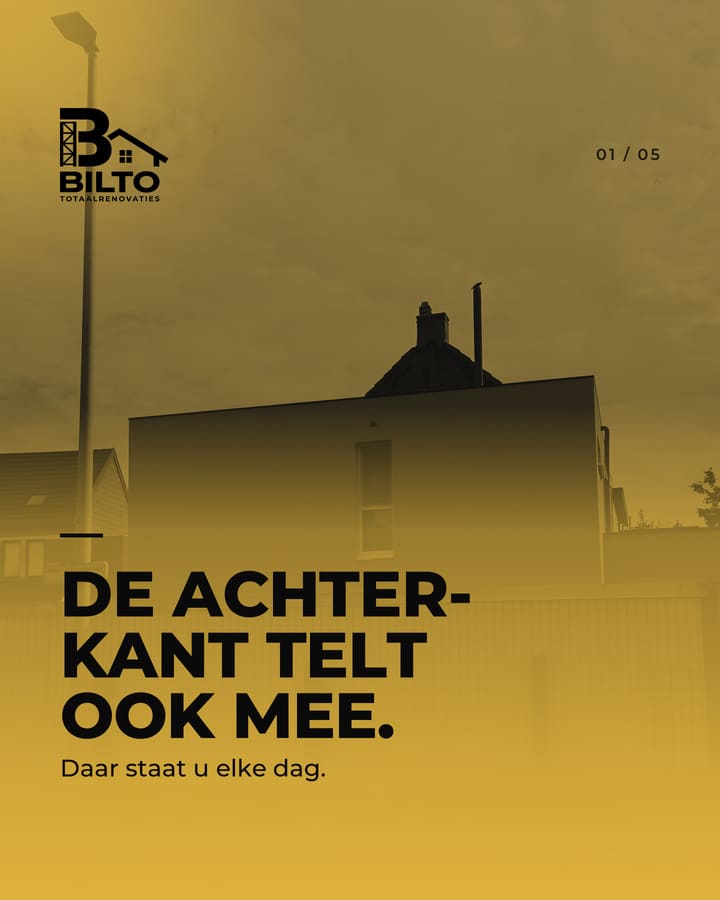 Bijna elke renovatie begint aan de straatkant. Daar kijken de buren.